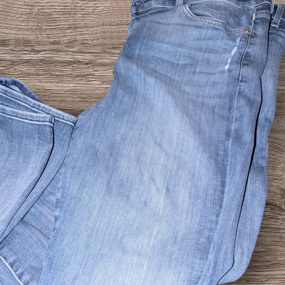 7 For All Mankind Light Wash Straight Leg Jeans